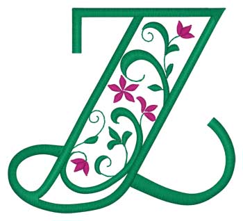 Lettre florale Z