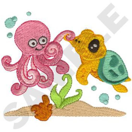 Meeresschildkröte W / Octopus