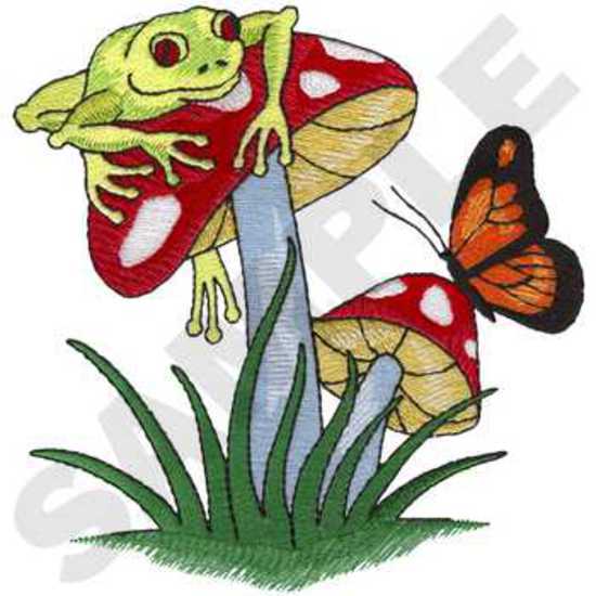 Frosch W / Pilze
