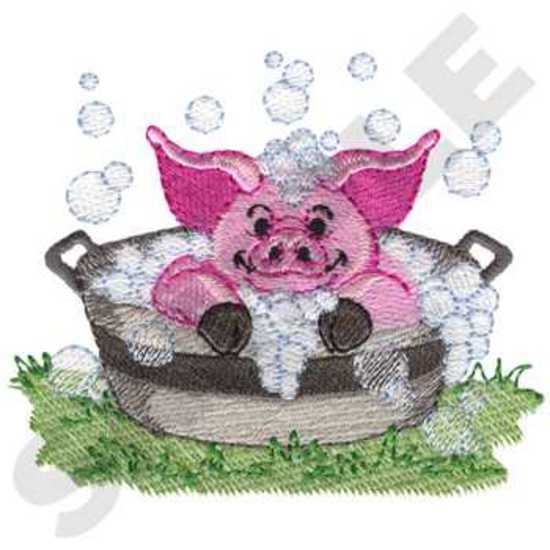 Schwein in Washtub
