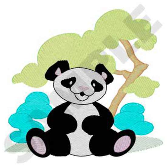Panda sitzen
