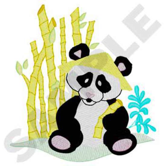 Panda mit Bambus