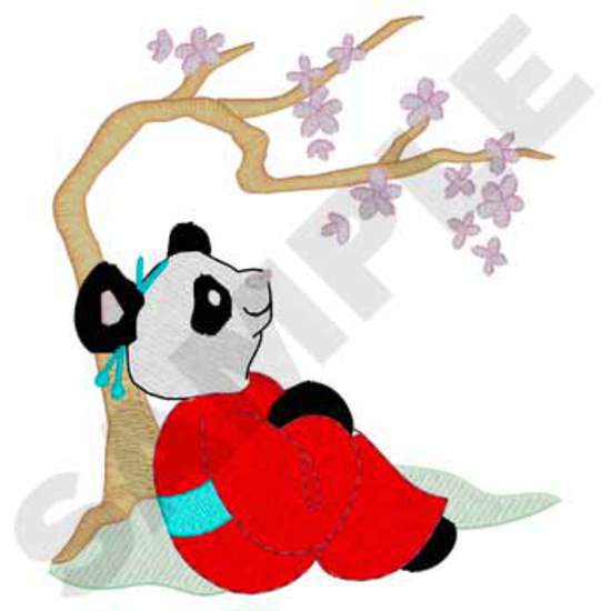 Geisha Panda & Kirschblüten
