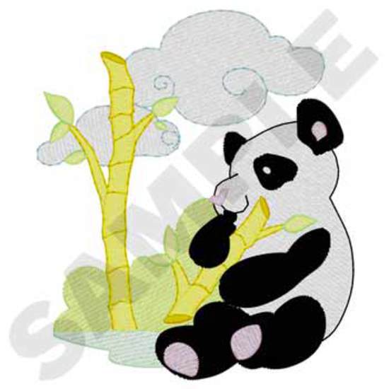Panda mit Bambus