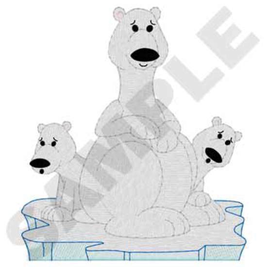 Eisbär mit Cubs