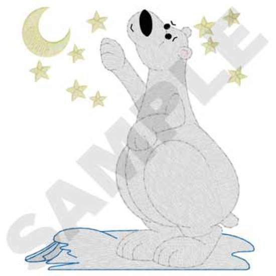Eisbär  der Sterne fängt