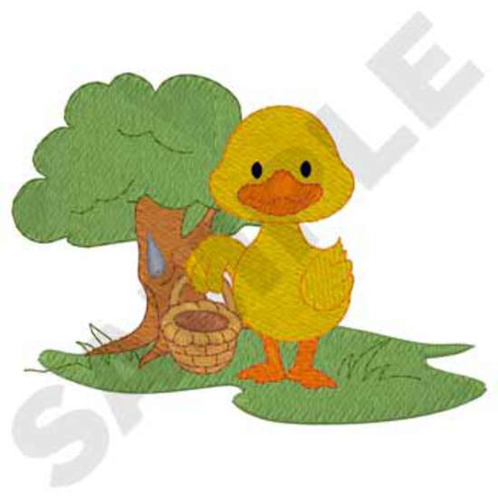 Ente mit Korb