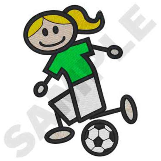 Stock-Fußball-Mädchen