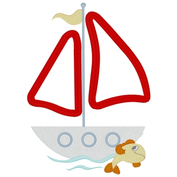 Segelboot Applique
