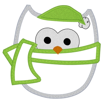Winter Eule Applique
