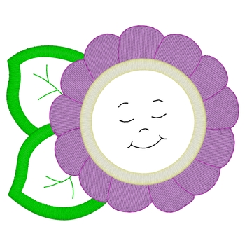 Einfache Blume Applique