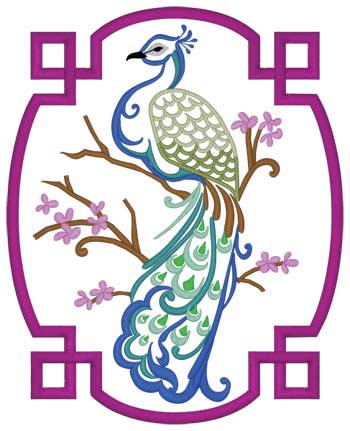 Pfau Applique