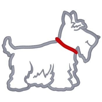Scottish Terrier Applique