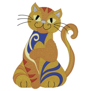 Swirly Katze