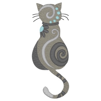 Swirly Katze zurück