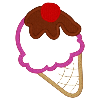 Eiscreme-Kegel-Applikation