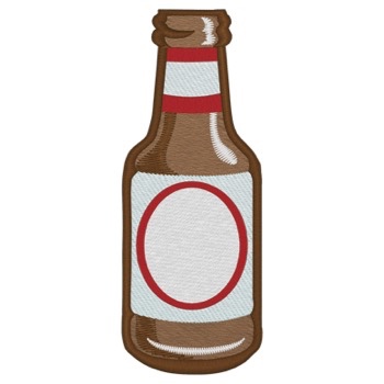 Bierflasche-Monogramm-Tropfen