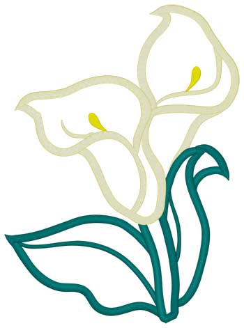 Calla Lilien Applique