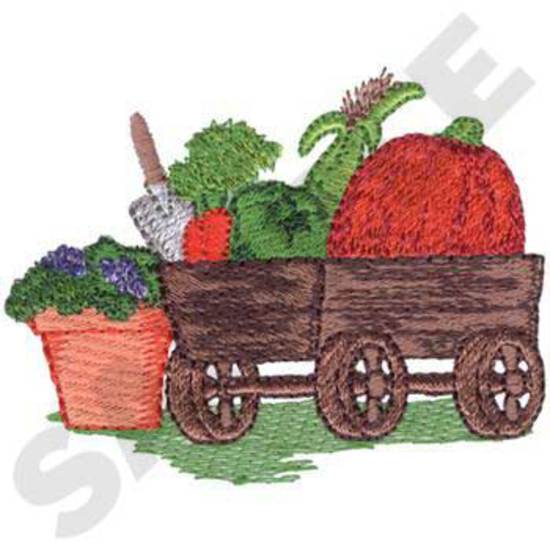Wagen mit Gemüse