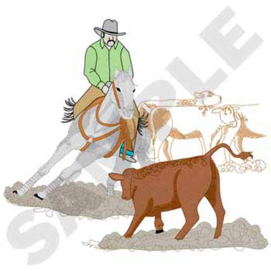 Schneidepferd mit Kalb
