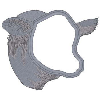 Kuh Kopf Applique