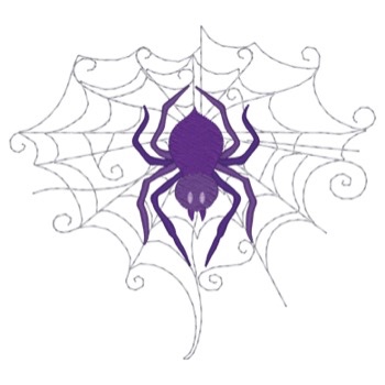 Spinne im Web