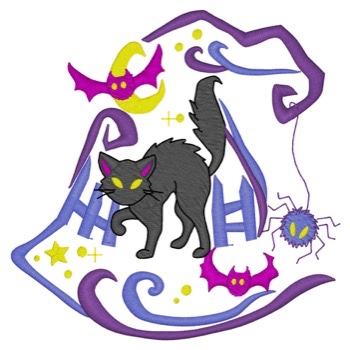 Katze im Hexenhut