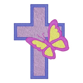 Kreuz mit Schmetterling