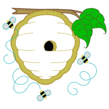 Bienenstock Applique