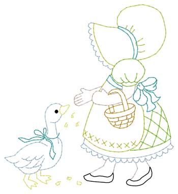 Motorhaube-Mädchen  das Gans einzieht