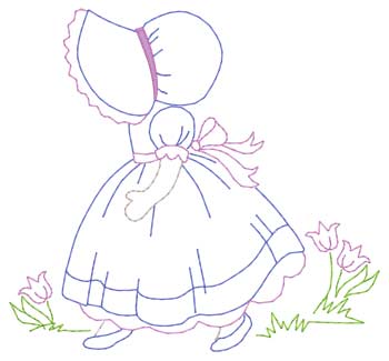 Motorhaube Girl Walking