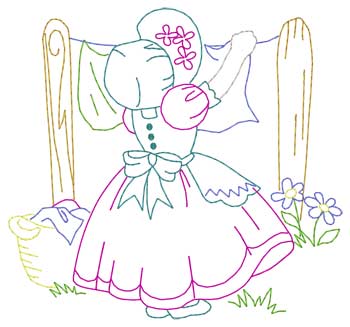 Bonnet Girl W / Wäsche