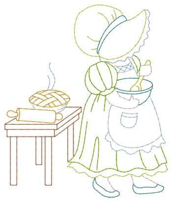 Bonnet Girl Backen