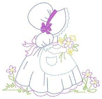 Mütze Mädchen W / Blumen