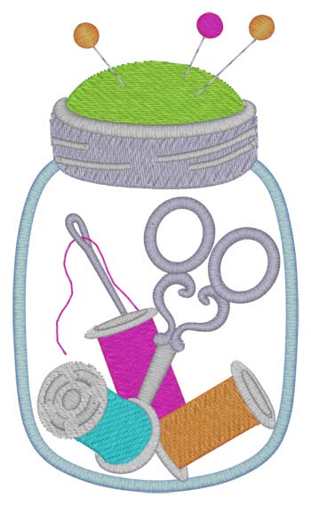 Sewing Notions Jar