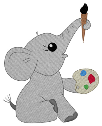 peinture éléphant