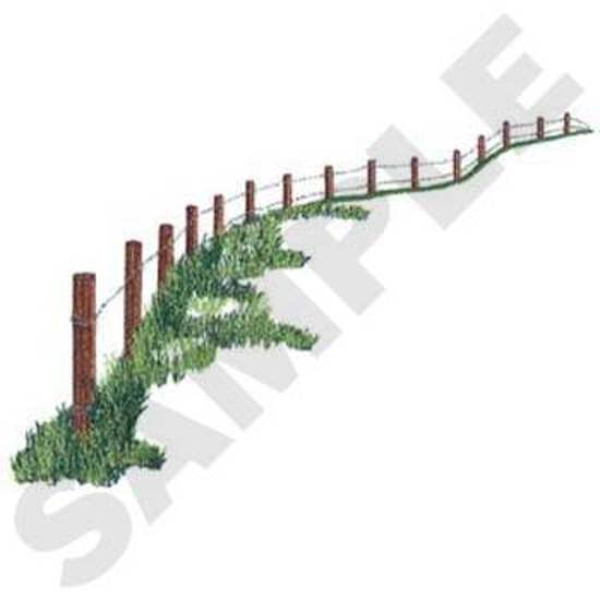 Zaun mit Gras