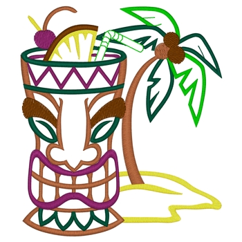 Tiki Drink mit Palme