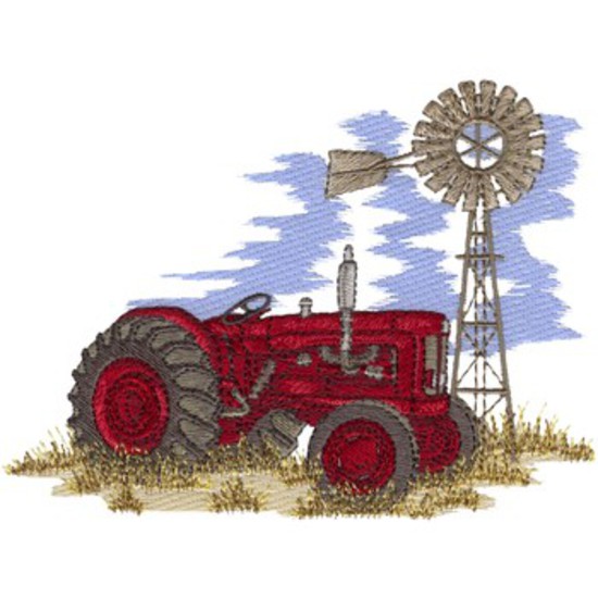 Traktor & Windmühle