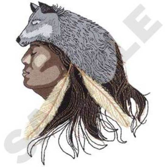 Indianer W / Wolf Kopfschmuck