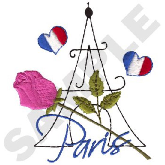 Französisch stilisierte Paris Rose