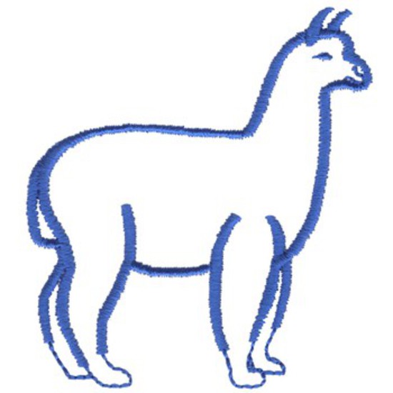 Alpaka-Umriss