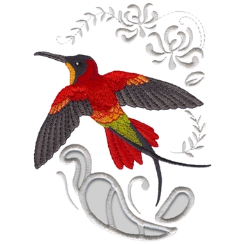 Karminroter Topaz-Kolibri
