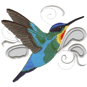 Feuriger Throated Kolibri