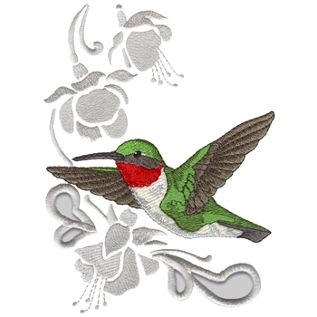 Karminroter Throated Kolibri