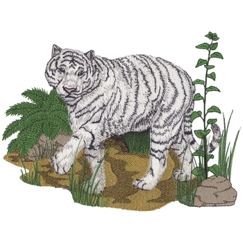 Weiße Tiger-Szene