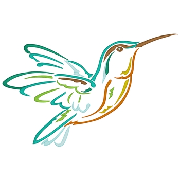 Kolibri-Umriss