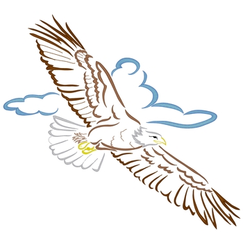 Hochfliegender Adler