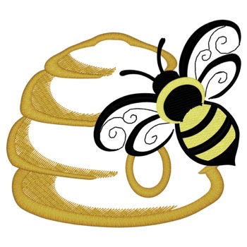 Biene auf Bienenstock