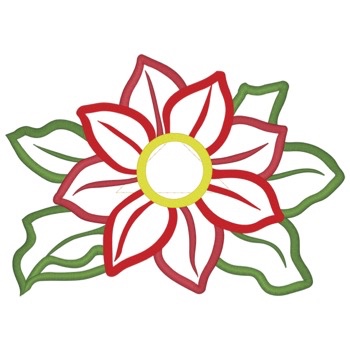 Poinsettia Handtuch Topper